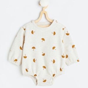 H&M Baby Girl Toddler Organic Cotton Sweatshirt Bodysuit Top Romper Sweater 3T